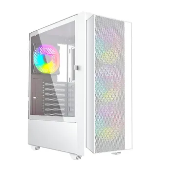 ATX Semi-tower Box GEMBIRD Fornax 4000W ARGB White Multicolour