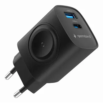 Wall Charger GEMBIRD TA-UC-PDQCW20-01-BK