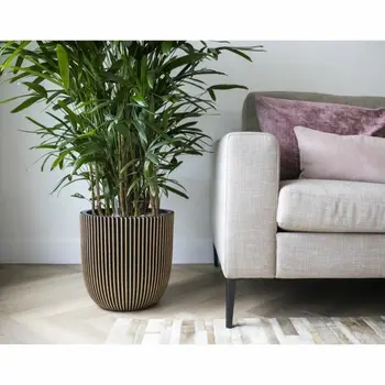 Planter Capi Europe GROVVE Black Golden Plastic Ø 43 cm