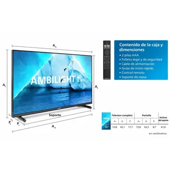 Smart TV Philips 32PFS6908 Full HD 32" LED