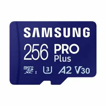 Micro SD Memory Card with Adaptor Samsung MicroSDHC PRO Plus 256GB