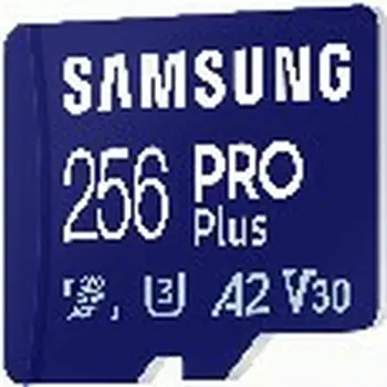 Micro SD Memory Card with Adaptor Samsung MicroSDHC PRO Plus 256GB