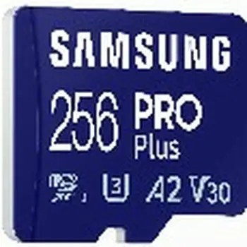 Micro SD Memory Card with Adaptor Samsung MicroSDHC PRO Plus 256GB