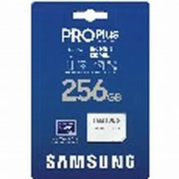 Micro SD Memory Card with Adaptor Samsung MicroSDHC PRO Plus 256GB