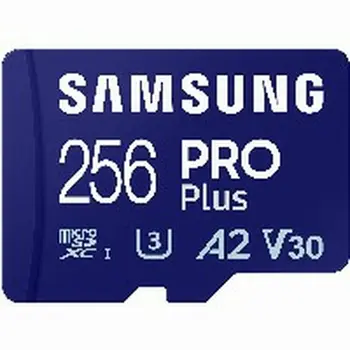 Micro SD Memory Card with Adaptor Samsung MicroSDHC PRO Plus 256GB