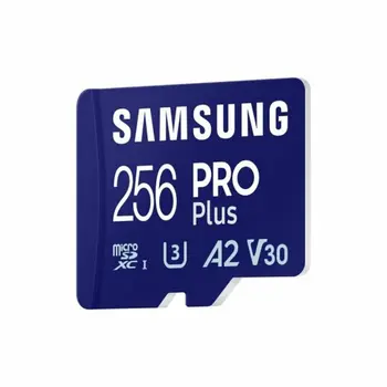 Micro SD Memory Card with Adaptor Samsung MicroSDHC PRO Plus 256GB