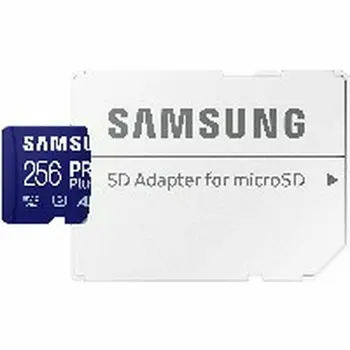 Micro SD Memory Card with Adaptor Samsung MicroSDHC PRO Plus 256GB