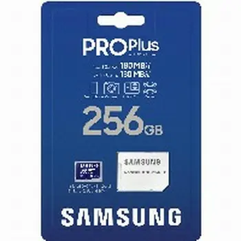 Micro SD Memory Card with Adaptor Samsung MicroSDHC PRO Plus 256GB