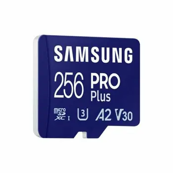 Micro SD Memory Card with Adaptor Samsung MicroSDHC PRO Plus 256GB
