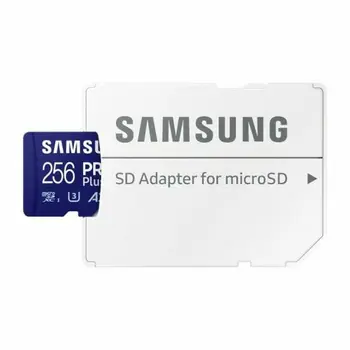 Micro SD Memory Card with Adaptor Samsung MicroSDHC PRO Plus 256GB