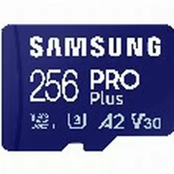 Micro SD Memory Card with Adaptor Samsung MicroSDHC PRO Plus 256GB