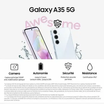 Smartphone Samsung 6 GB RAM 128 GB Lilac