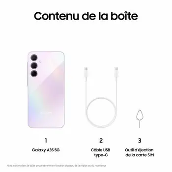 Smartphone Samsung 6 GB RAM 128 GB Lilac