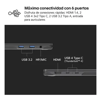 Laptop LG 14ZD90RU-G.AX55B 14" i5-1334U 16 GB RAM 512 GB SSD Spanish Qwerty