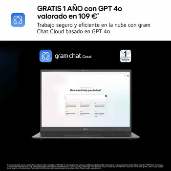 Laptop LG 14ZD90T-G.AX78B 14" 16 GB RAM 1 TB SSD Spanish Qwerty