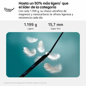 Laptop LG 16Z90T-G.AD88B 16" intel core ultra 7 32 GB RAM 1 TB SSD Spanish Qwerty