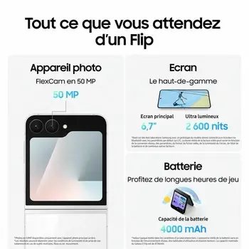 Smartphone Samsung Galaxy Z Flip7 FE 6,7" 8 GB RAM 128 GB Black