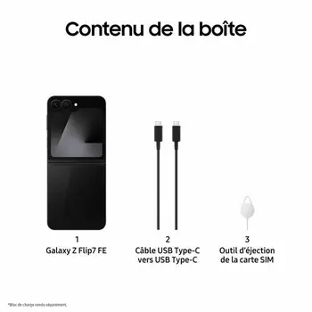 Smartphone Samsung Galaxy Z Flip7 FE 6,7" 8 GB RAM 128 GB Black