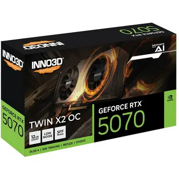 Graphics card INNO3D N50702-12D7X-195064N nvidia geforce rtx 5070 12 GB