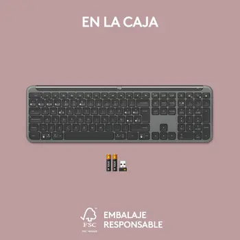Wireless Keyboard Logitech 920-012455 Graphite QWERTY