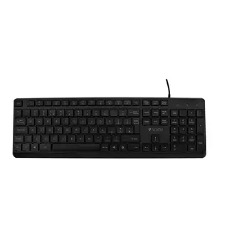 Keyboard V7 KU350UK Black QWERTY Qwerty UK