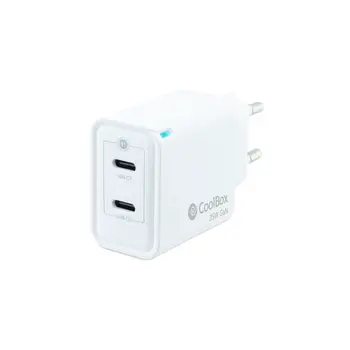 Wall Charger CoolBox COO-CUP-35CC White 35 W