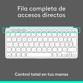 Bluetooth Keyboard Logitech 920-013011 Spanish Qwerty Grey White/Grey