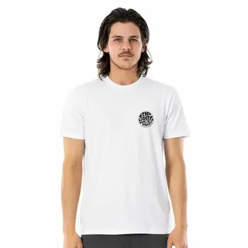 Short Sleeve T-Shirt Rip Curl Wettie Essential White Men