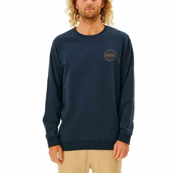 Men’s Sweatshirt without Hood Rip Curl Re Entry Crew Navy Blue