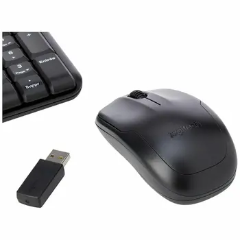 Keyboard Logitech 920-008318 Black Spanish Qwerty