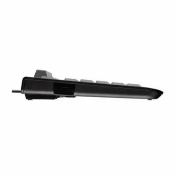 Keyboard with Reader Cherry JK-A0100ES-2 Black QWERTY