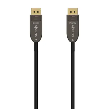 DisplayPort Cable Aisens AOC V1.4 Black 20 m