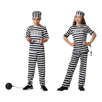 Costume for Children Multicolour Male Prisoner
