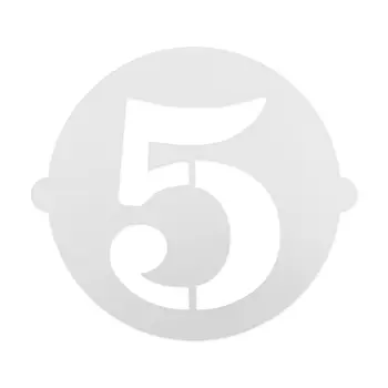 Cake stencil Algon Number 5 36 Units