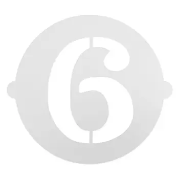 Cake stencil Algon Number 6 36 Units