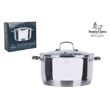 Casserole with lid Santa Clara Ø 22 x 30 x 11 cm (2 Units)