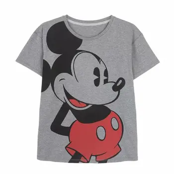 Women’s Short Sleeve T-Shirt Mickey Mouse Dark grey