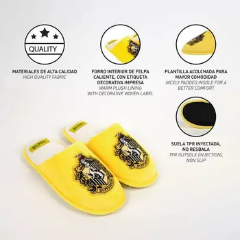 House Slippers Harry Potter Hufflepuff  Yellow