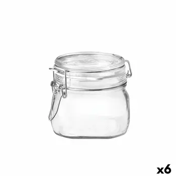Glass Jar Bormioli Rocco Fido Transparent (6 Units)