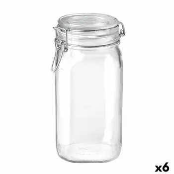 Glass Jar Bormioli Rocco Fido Transparent (6 Units)