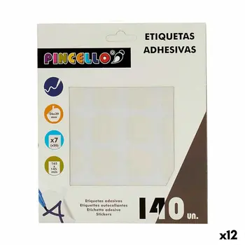 Adhesive labels Pincello 1711078 White 22 x 49 mm Apple (12 Units)
