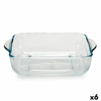 Baking tray Pasabahce Borcam 1,9 L 22 x 6 x 25,5 cm With handles (6 Units)