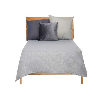 Bedspread (quilt) 180 x 260 cm Grey (4 Units)