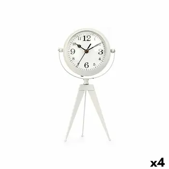 Table clock Gift Decor 904 White Tripod (4 Units)