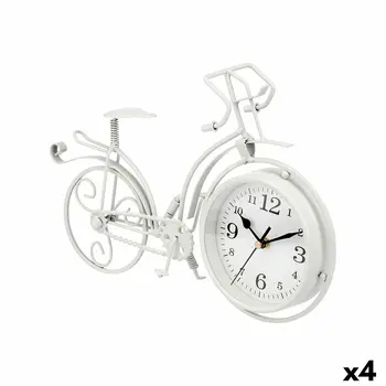 Table clock Gift Decor 916 White Bicycle (4 Units)