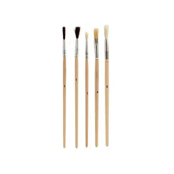 Paintbrushes Pincello AR1607028 Brown Grey Wood Metal (24 Units)