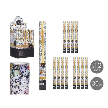 Confetti cannon 9901-30 Multicolour Paper Cardboard Plastic 5 x 28,5 x 5 cm (12 Units)