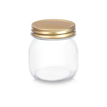 Jar Vivalto CWDH04-12PK Transparent Golden 300 ml (12 Units)