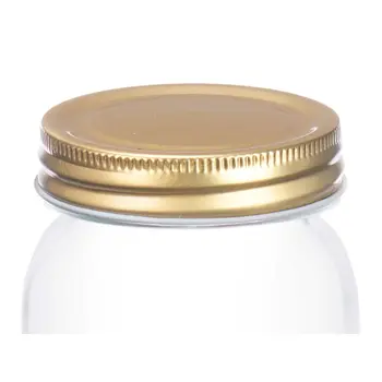 Jar Vivalto CWDH03-8PK Transparent Golden 500 ml (8 Units)