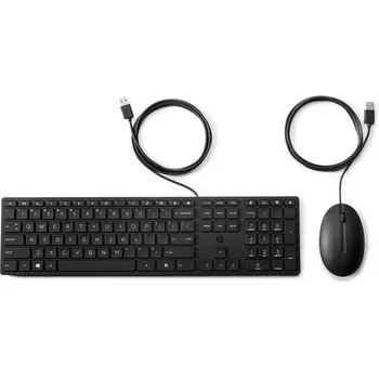 Keyboard and Mouse HP 9SR36UT#ABE Black